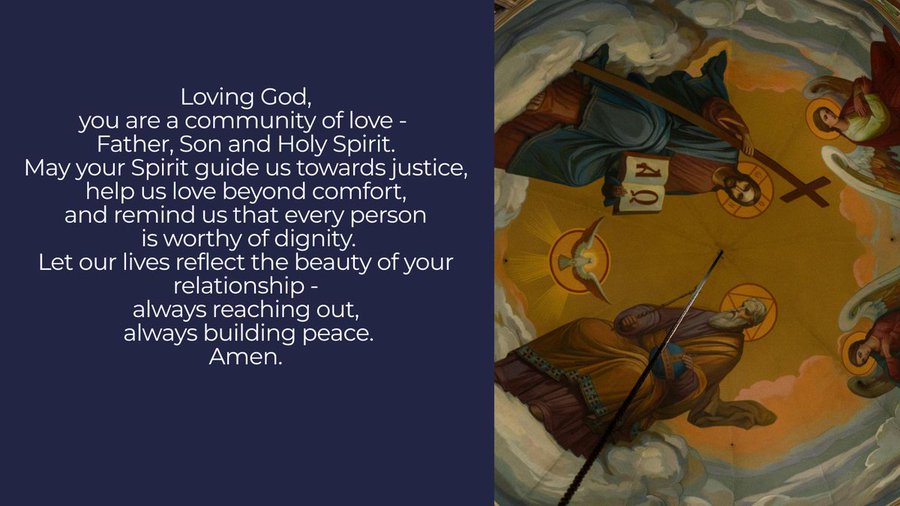 CAFODLancaster's tweet image. Today, as we celebrate the Solemnity of the Most Holy Trinity, we pray that we may share God's love ❤️🙏

Sign up to receive our weekly reflection and prayer by email each Friday ⤵️
cafod.org.uk/weekly-reflect…… #TrinitySunday #MostHolyTrinity