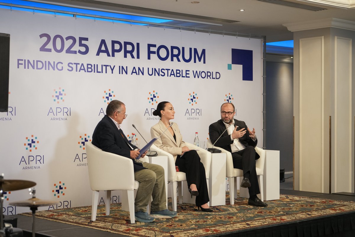 erikgrig's tweet photo. 🌿 Spoke at the #APRI2025 Forum alongside @IrinaGhaplanyan on @armgov role as host of #CBDCOP17. Biodiversity policy today feels like pre-#ParisAgreement climate talks—big goals, but we need real financial tools to deliver. #COP17 #Armenia #erikgrig @UNBiodiversity @MFAofArmenia https://t.co/Xhq3AAt2LQ