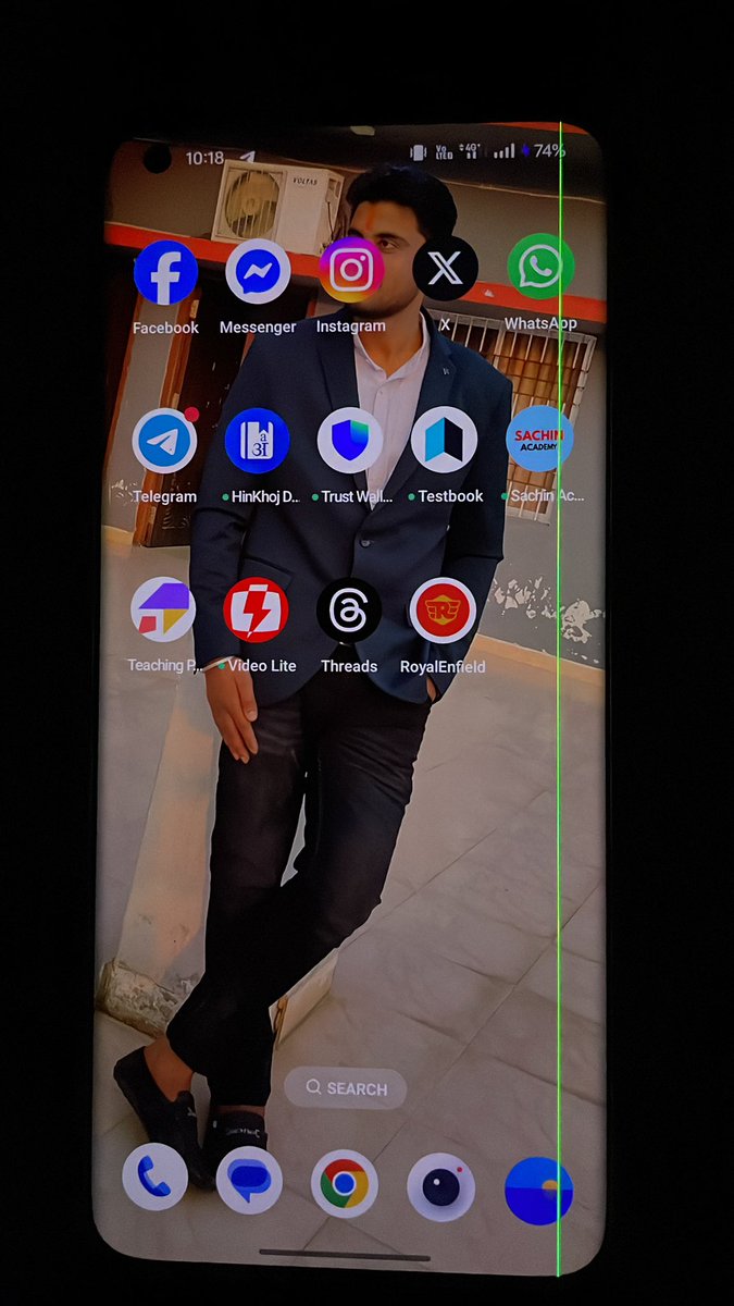 ANKUSHK81031815's tweet image. Fir aa gya 
ONEPLUS mai Green Line
@OnePlus_IN @oneplus @OnePlus_Support @onepluscareIN #oneplus #oneplus9pro
#oneplusphone
#greenline #line