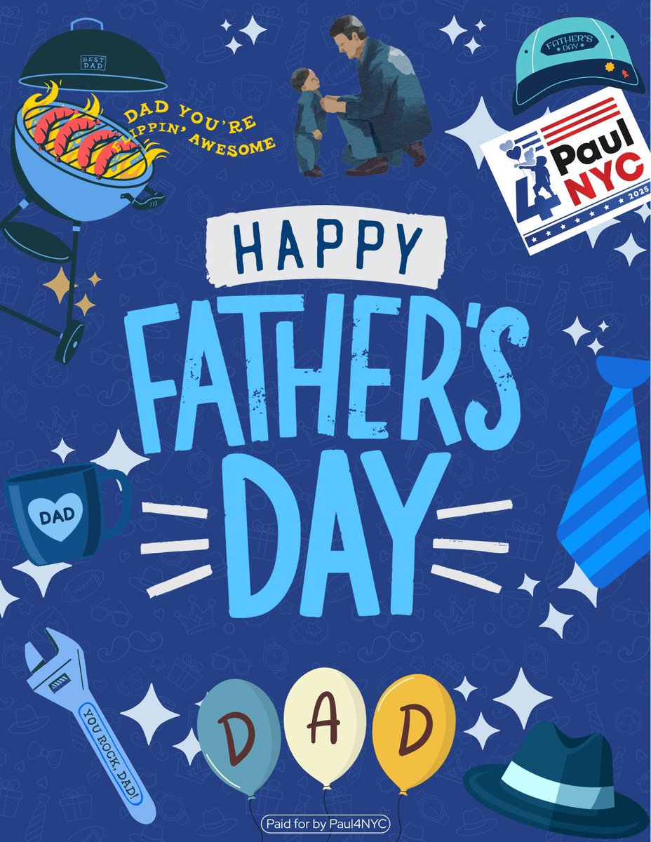 Paul4nyc's tweet photo. Happy Father’s Day to all the dads out there! At the end of the day, being a father is both a privilege and a blessing. I think we all strive to be the best example for our children and the next generation. We do what we can to make sure we’re there in the good and bad times. Whether I’m being a hockey dad, a civic leader dad, funny dad, stern dad, happy dad, or chill dad, I know I’m doing my best and I’m appreciated at home. I hope you all can feel the same way.