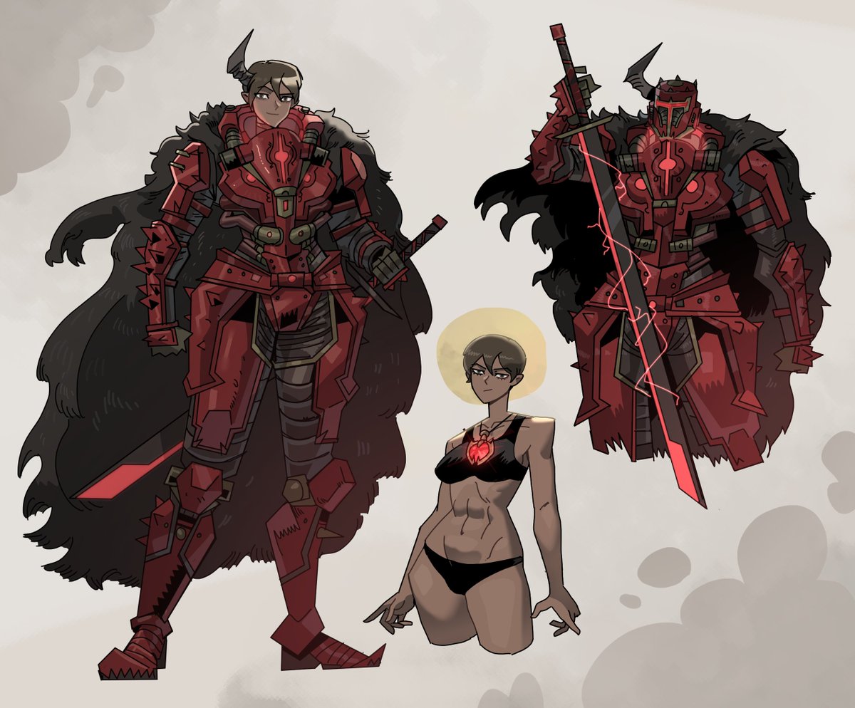 Ruby, my UAC Elite Guard OC from my #Doom fanfic "Day of Wrath", as a Night Sentinel in #DOOMTheDarkAges

Art by <a href="/hou_jae04/">호우자</a>