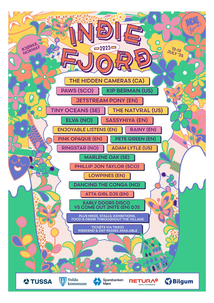 Silja Haddal Mork (@silja_hm) on Twitter photo The Indiefjord poster is here! Designed by the super talented <a href="/lurkmoophy/">Luke Murphy 🏳️🌈🦄</a>. Will I see you at the festival?
bit.ly/indiefjord2025 The Indiefjord poster is here! Designed by the super talented <a href="/lurkmoophy/">Luke Murphy 🏳️🌈🦄</a>. Will I see you at the festival?
bit.ly/indiefjord2025