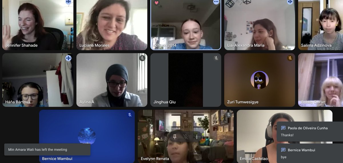 Thank you so much to <a href="/JenShahade/">Jennifer Shahade</a> for doing a Q&amp;A with the WICF-Chessable Scholars today! 💕♟️

She showed the girls some cool positions from her book 'Play Like a Champion' and gave them some great advice for their chess careers!