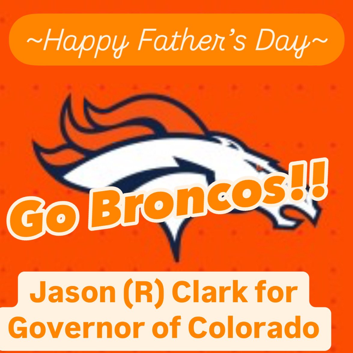 clark4cogov's tweet photo. Jason (R) Clark for Governor of Colorado
Let’s Make Colorado Great Again!

~Happy Father’s Day~

Go Broncos!! 

https://t.co/QBugDV0PhI 

#COGOV2026 #copolitics #Trump #MAGA #NoKings #HappyBirthdayTrump #Army250 #ArmyBday #FathersDay https://t.co/S3j9Q5o1oX