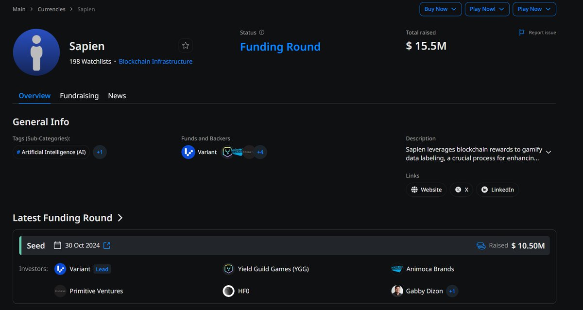 Free Airdrop – Sapien AI 🪂

This could be one of the most promising airdrops out there. Here’s why I’m paying close attention 👇

What is <a href="/PlaySapien/">Sapien AI</a>?

Sapien is a crowdsourced AI development platform where anyone can help train artificial intelligence by completing simple