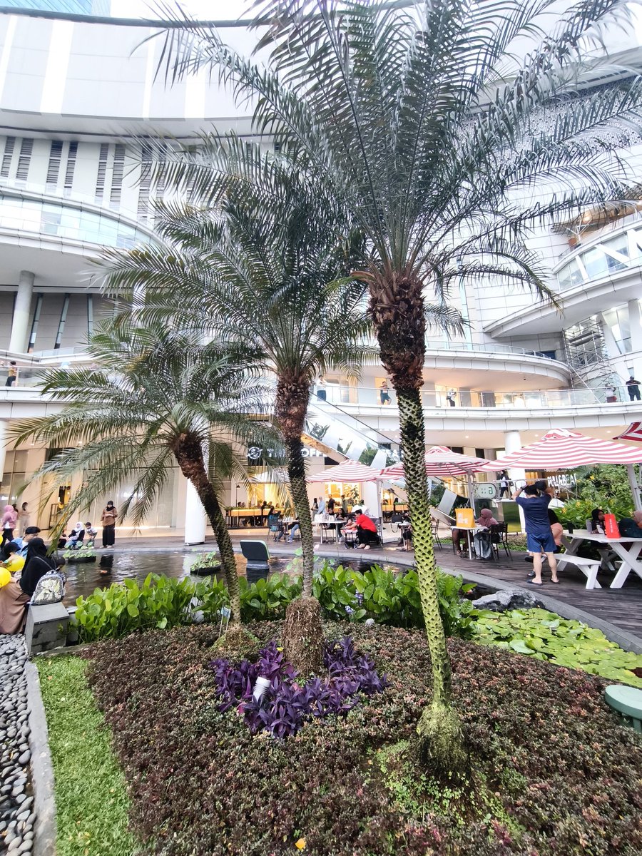 Taman di area mall bisa jadi pengalaman yang berbeda, jadi suasana indoor dan outdoor sebuah mall dapat banget

lokasi: Central Park Mall