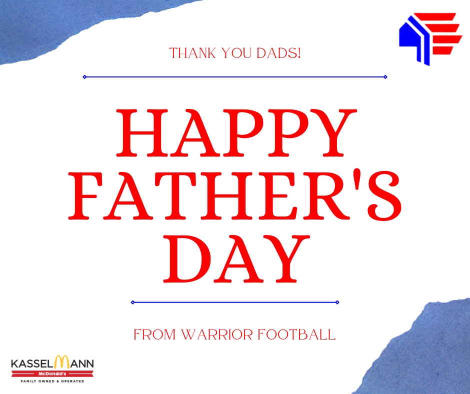 Happy Father’s Day from Warrior Football! Thank you Dads!