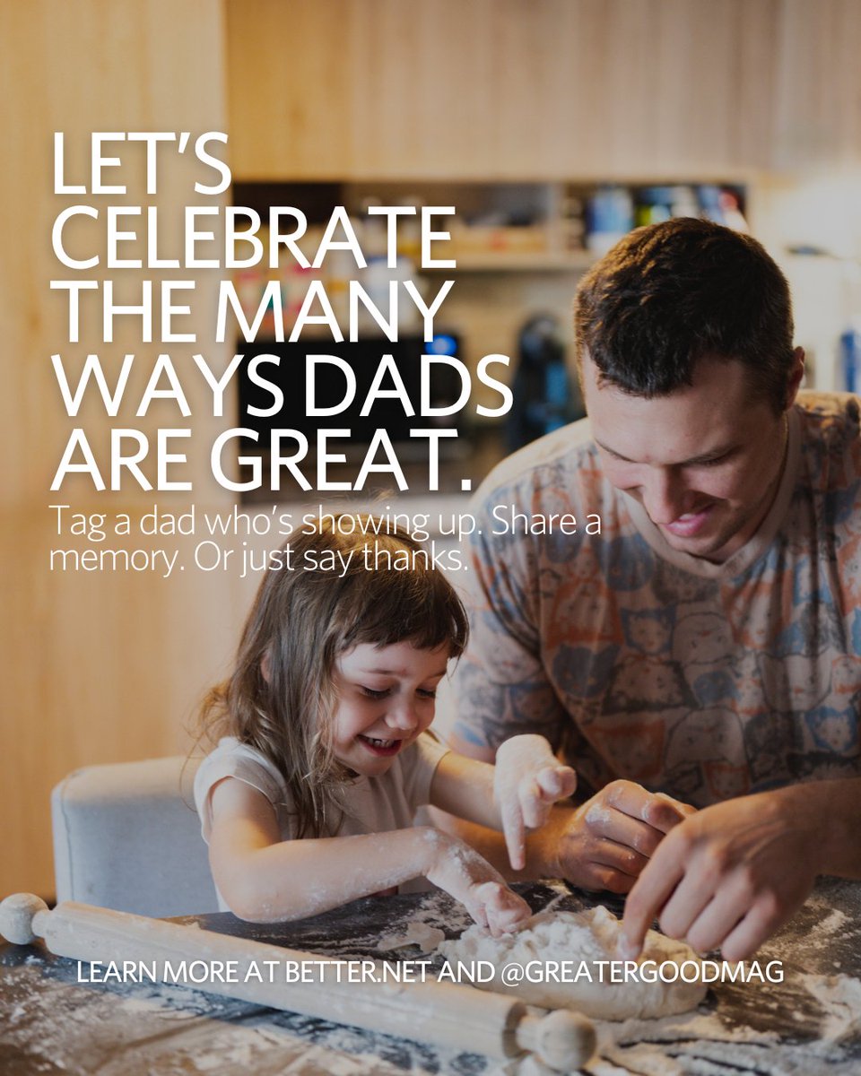Make It Better Foundation (@makeitbetternfp) on Twitter photo Fatherhood doesn’t come with a manual, but dads are carving new paths—showing up, building community, and redefining love. Research shows a dad’s love shapes confidence and self-worth. Learn more: Better.net & <a href="/GreaterGoodSC/">Greater Good</a> 🔗 tinyurl.com/cxcw5zxa Fatherhood doesn’t come with a manual, but dads are carving new paths—showing up, building community, and redefining love. Research shows a dad’s love shapes confidence and self-worth. Learn more: Better.net & <a href="/GreaterGoodSC/">Greater Good</a> 🔗 tinyurl.com/cxcw5zxa