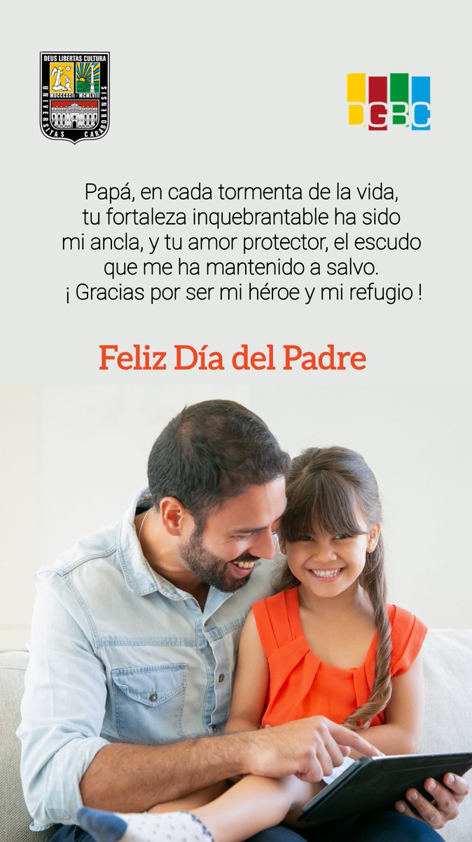 BibCentralUC's tweet photo. ¡Feliz Dia del padre!
Son los deseos del equipo de la Dirección Central de Biblioteca 📚🥳 https://t.co/n16PqaWF2r