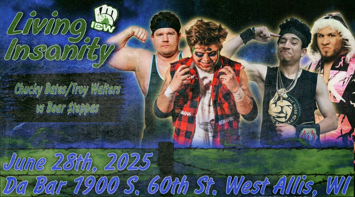 ICWMKE's tweet image. 馃毃Match Announcement馃毃
5/30 We Saw Armando Alvarez Sucessfully Capture The ICW Alternative Championship From Chucky Bates With The Help of Oso Turco! Now on June 28th Chucky Won't Walk into His Match Against Bear $teppas Alone as He Teams Up With ICW Original Troy Walters!