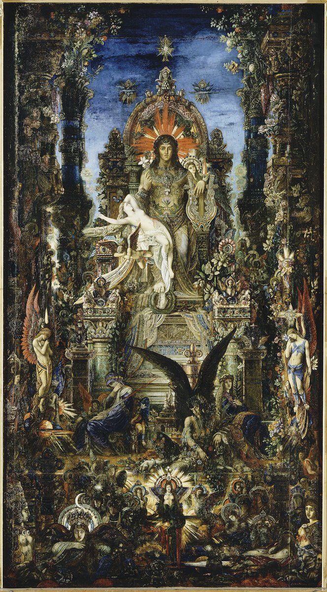 occult__culture's tweet photo. Jupiter and Semele, Gustave Moreau (1895) https://t.co/ohiBZw6lny