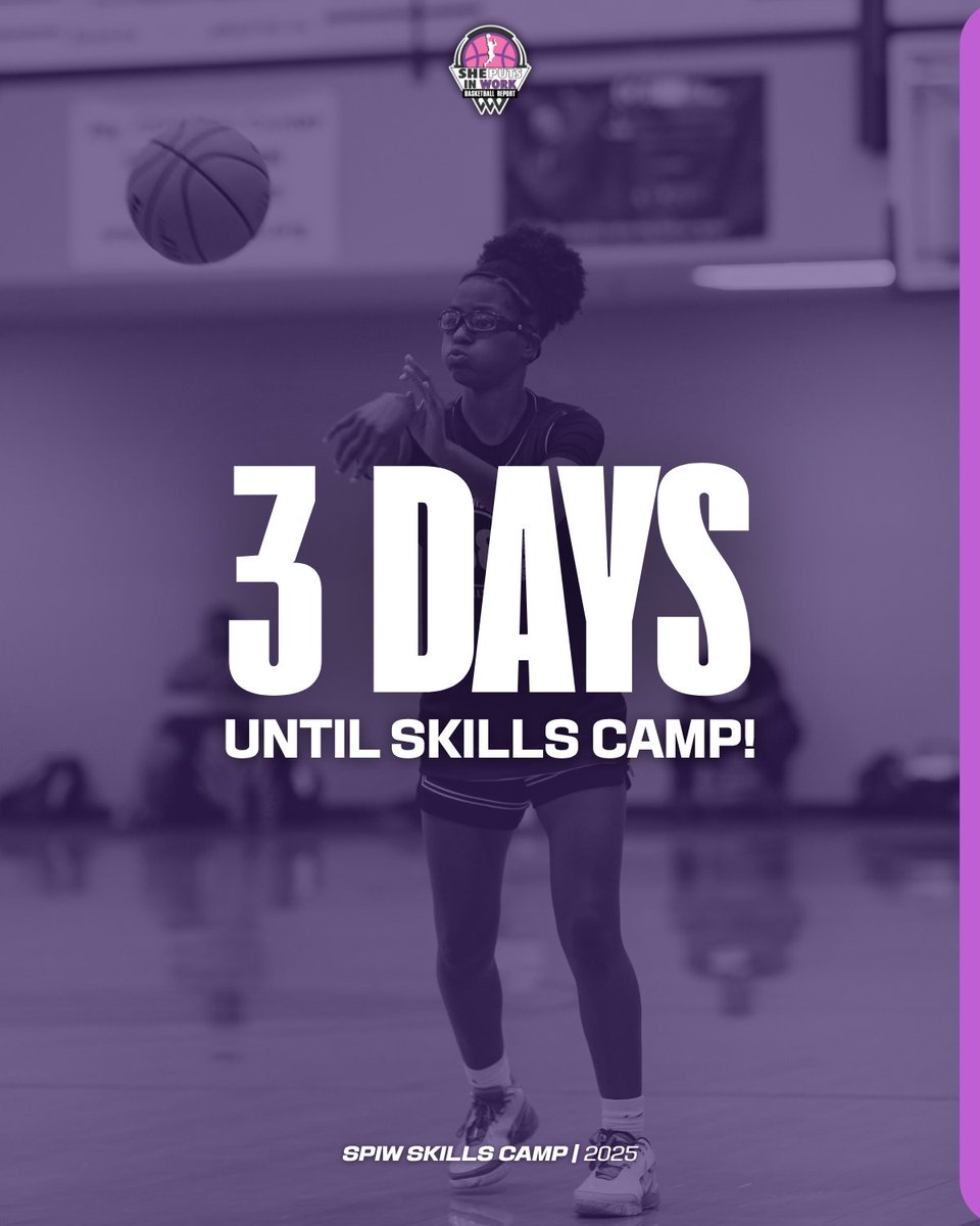 She Puts in Work Basketball Report (@sheputsinwork) on Twitter photo 3 DAYS AWAY! 💜💜💜
Spots are filling up and we have a lot of great things planned. Do not miss out on this opportunity to learn some new skills, get exposure, and build your confidence. There is still time left!
Register here: lexdesirbball.com/spiw-skills-ca… 3 DAYS AWAY! 💜💜💜
Spots are filling up and we have a lot of great things planned. Do not miss out on this opportunity to learn some new skills, get exposure, and build your confidence. There is still time left!
Register here: lexdesirbball.com/spiw-skills-ca…