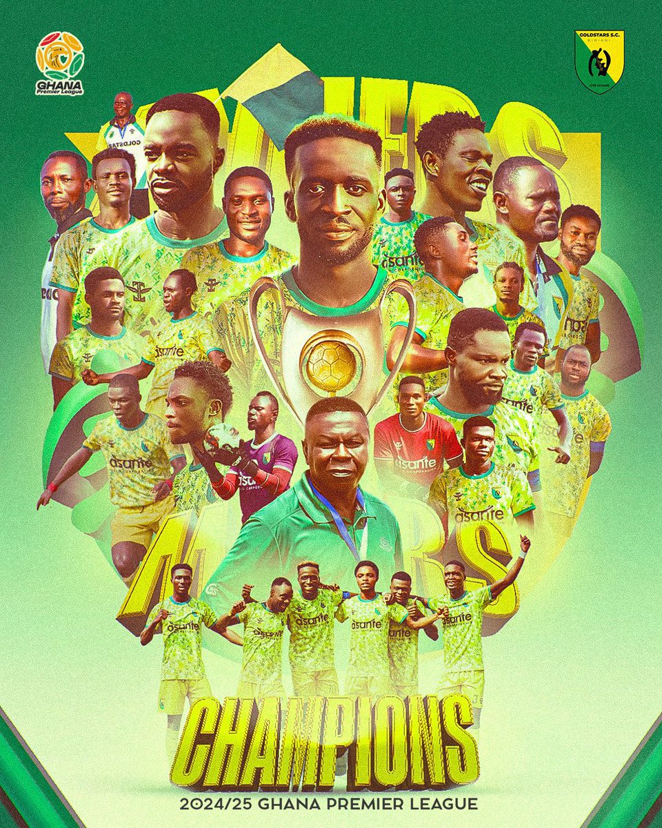 Congratulations 🎉 <a href="/GoldStarsSc/">Bibiani GoldStars SC</a> 

#StillBelieve☝🏾💚 | #IGWT | #DFC15