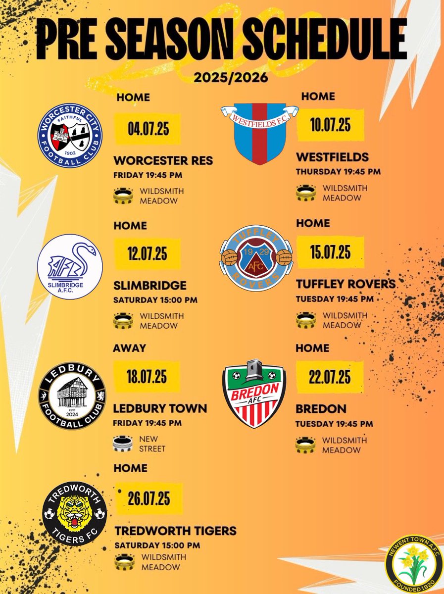 𝘼𝙡𝙡 𝙨𝙚𝙩 𝙛𝙤𝙧 𝙋𝙧𝙚-𝙎𝙚𝙖𝙨𝙤𝙣.☀️

The schedule for the Daffs 2025/2026 pre-season is confirmed.

The hardwork starts now, see you in 3 weeks.👋

#UpTheDaffs
