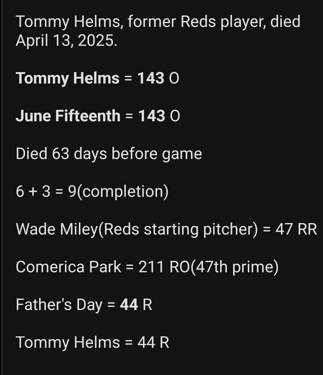 FishnerGeorge's tweet image. Reds ML

#Gematria