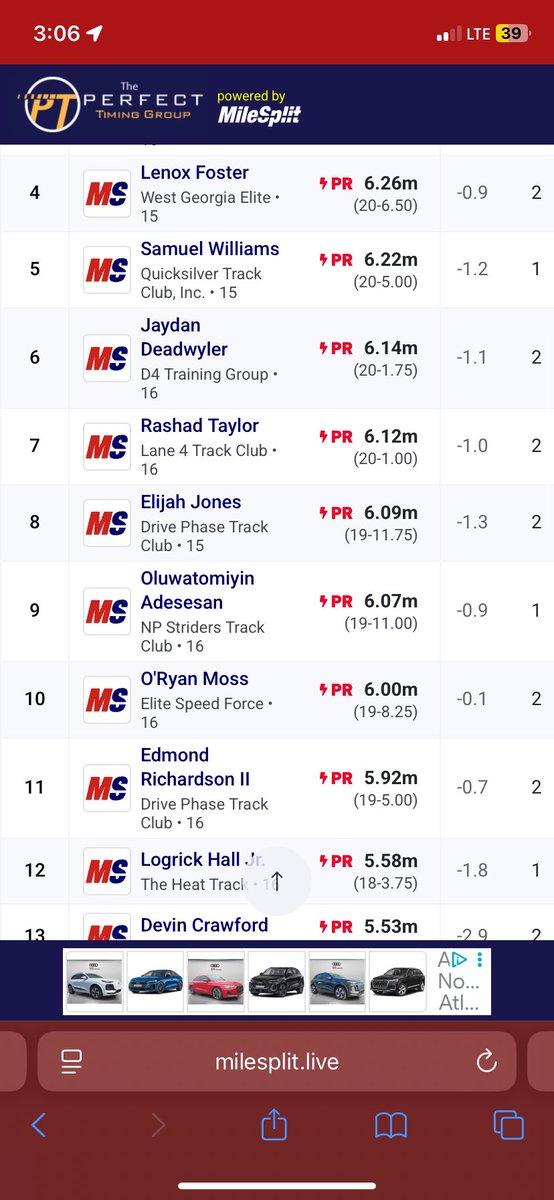 New triple jump and long jump pr, First place in triple jump. USTAF nationals for triple jump. 16 in September, class of 2028. #trackandfield #fieldevents #triplejumper #triplejump #jumper <a href="/GaTechTrack/">brian robinson</a> <a href="/GeorgiaSouthern/">GeorgiaSouthern</a> <a href="/KSUTrackFieldXC/">Kennesaw State TFXC</a>