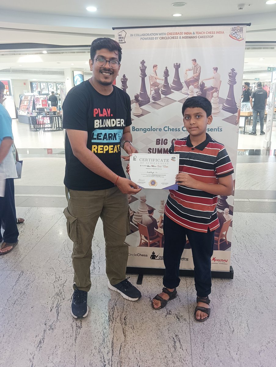 Two days of Summer camp well spent at Garuda Mall, Bangalore... Thank you Bangalore Chess Club, Chessbase India