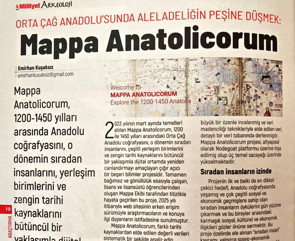 Mappa Anatolicorum Project tweet media