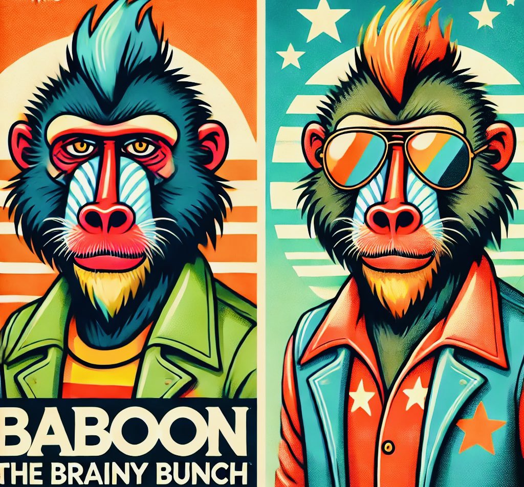 <a href="/carolletta/">Carolina Delgado</a> We love graphic style art! Here’s one for the <a href="/BaboonSanctuary/">Baboon Sanctuary</a> 🦍🦍🦍

Who else wants to drop some creative graphic art love…

<a href="/BenLamboFu/">BenLambo.FU</a> <a href="/ReachROCKIN/">RockinFREEWorld | Web3 Muse</a> <a href="/SRChappell/">S.R. Chappell</a> ⁉️⁉️⁉️

Thanks for the opportunity <a href="/carolletta/">Carolina Delgado</a> 💜