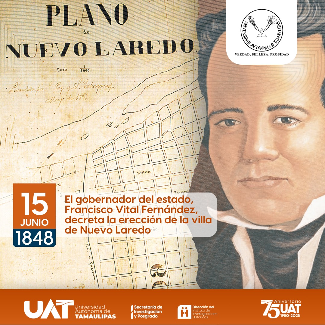 Un dia como hoy, pero de 1848; algunas familias de Laredo se mudaron a la margen derecha del río después del Tratado de Guadalupe Hidalgo (que los dejaba en suelo estadounidense) y fundaron Nuevo Laredo. Exhumaron a sus difuntos y los llevaron a suelo mexicano.