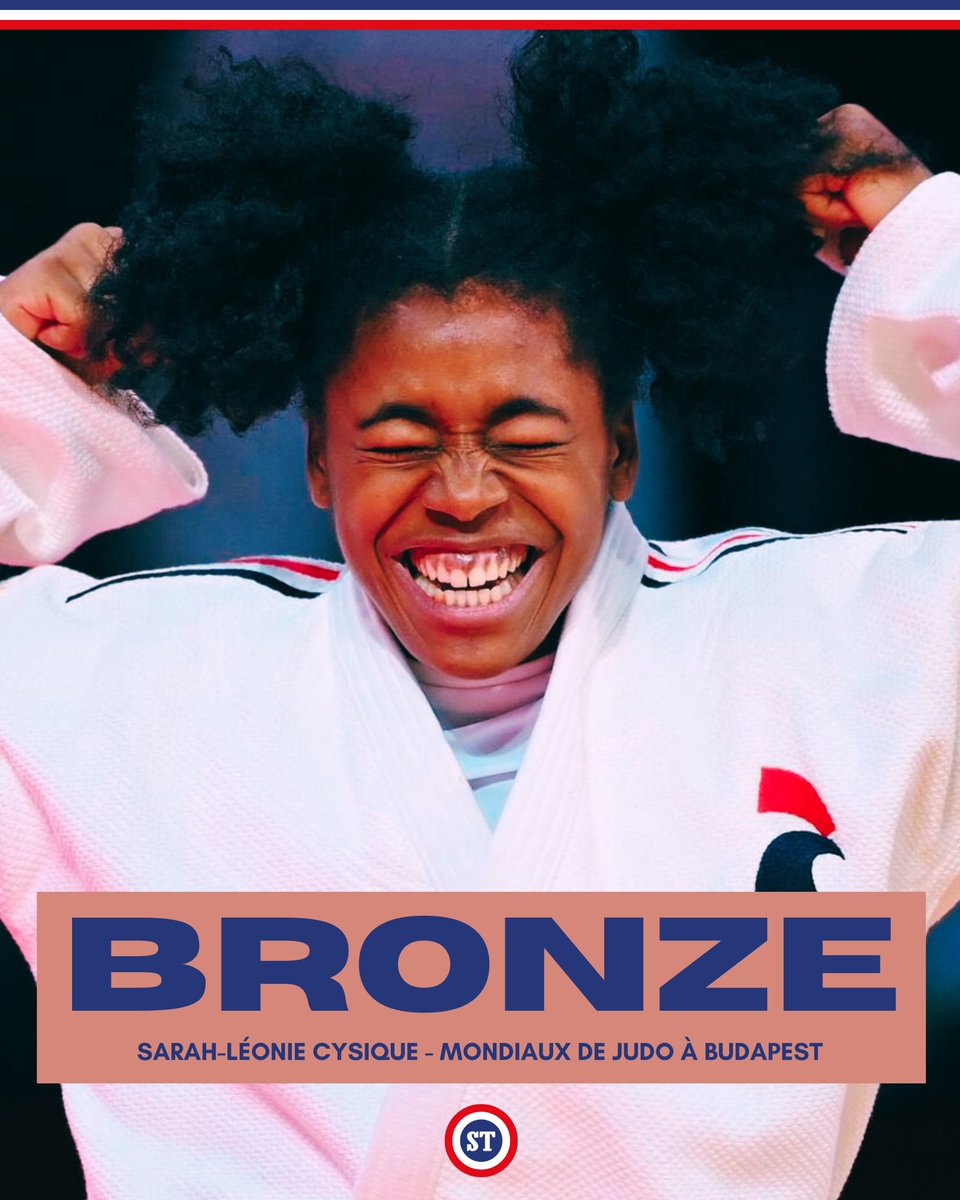 🇫🇷 Première médaille mondiale pour Sarah-Léonie Cysique 🤩

Une très belle médaille de bronze aux Mondiaux de judo à Budapest 🥉