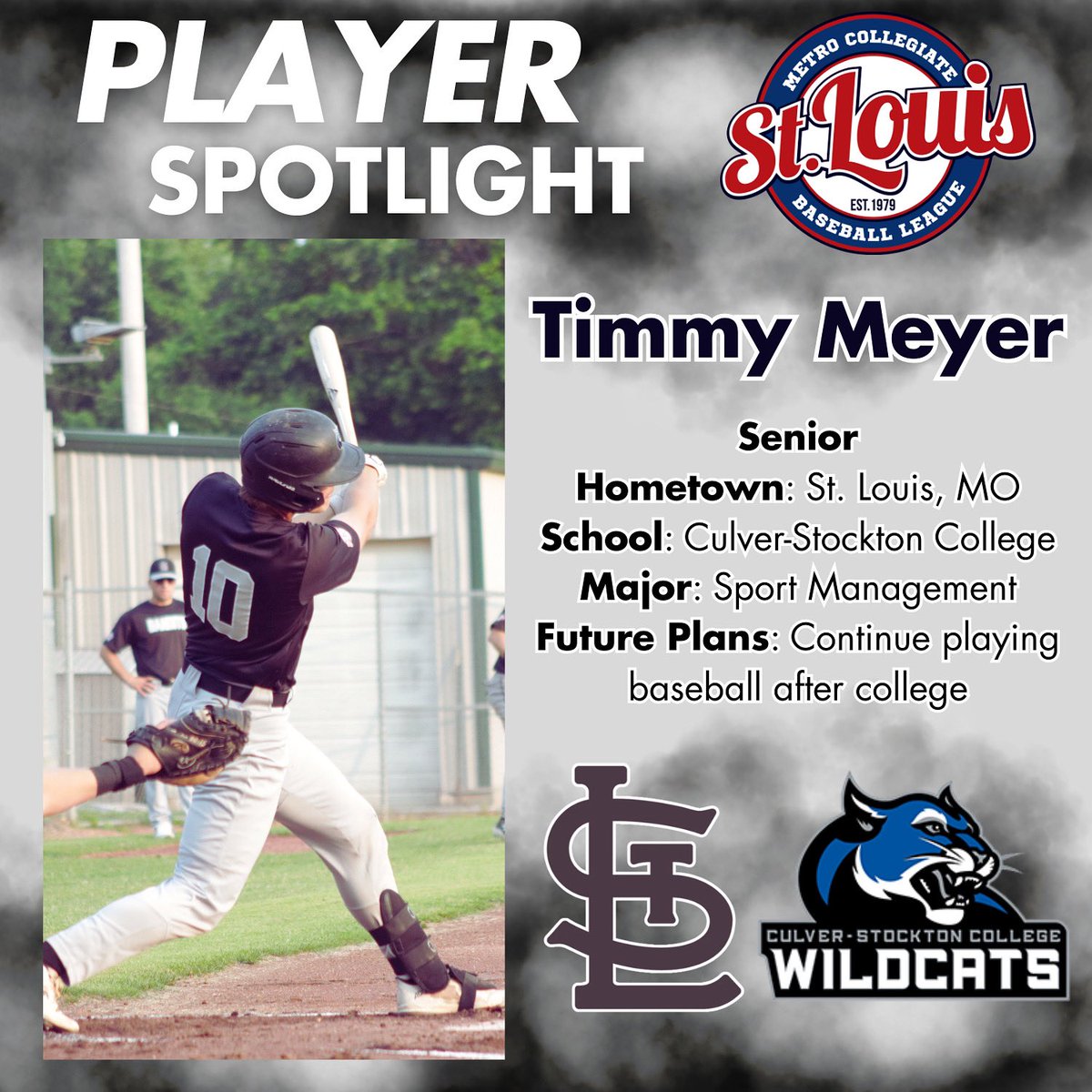 ✨Meet Bandits Catcher Timmy Meyer✨

Timmy is our first player spotlight of the summer as he's been a big contributor for the Bandits this summer.

Keep an eye out for more player spotlights throughout the summer to showcase the talent and character we have in the Metro league!