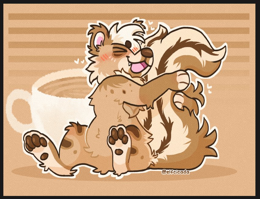 #nationalskunkday WE MADE IT ONCE AGAIN 🦨🦨🦨 POST SKUNKS (1 day late bc i was traveling STILL POSTING IT THO) 

🎨: @/Fleurfurr @/Canvas_Kat @/SpotasticFox @/critterlinn