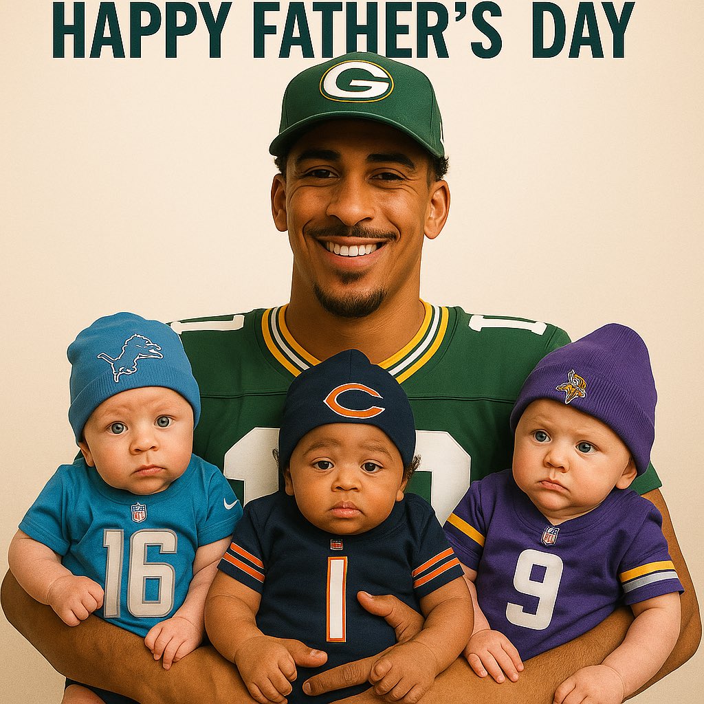 Happy Father's Day 🤣🙌 <a href="/jordan3love/">JLove</a> <a href="/packers/">Green Bay Packers</a>