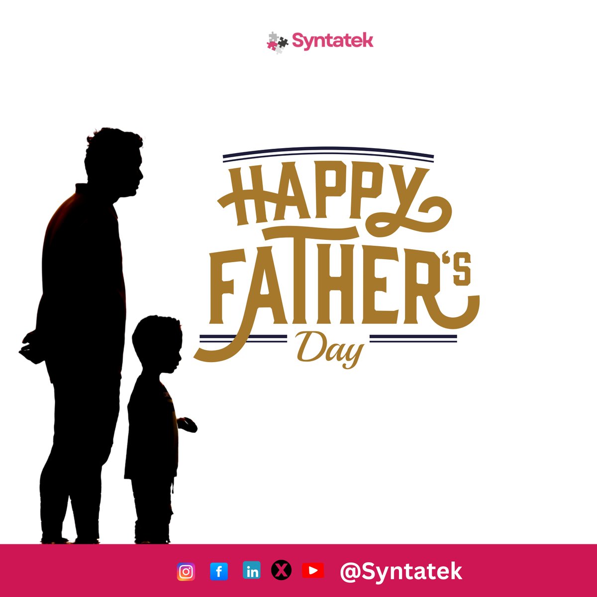 syntatek's tweet image. To the original problem-solvers — we see you, we celebrate you.
Happy #FathersDay from all of us at Syntatek.
Here’s to the fathers who design, build, lead, and love.
#Syntatek #FathersInTech #LeadershipStartsAtHome