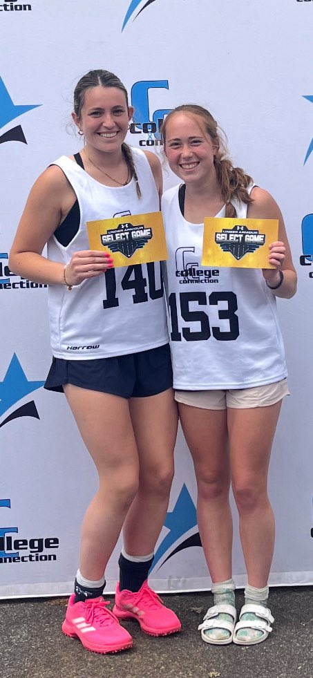 Saratoga’s Mia Khazin &amp; Catie Firehock putting in the extra time at College Connection Showcase this weekend.  Mia(Saratoga) and Kate Lansley(BH ) received a golden ticket for being one of top players and were selected and now will play in another tournament. Congrats!🏑