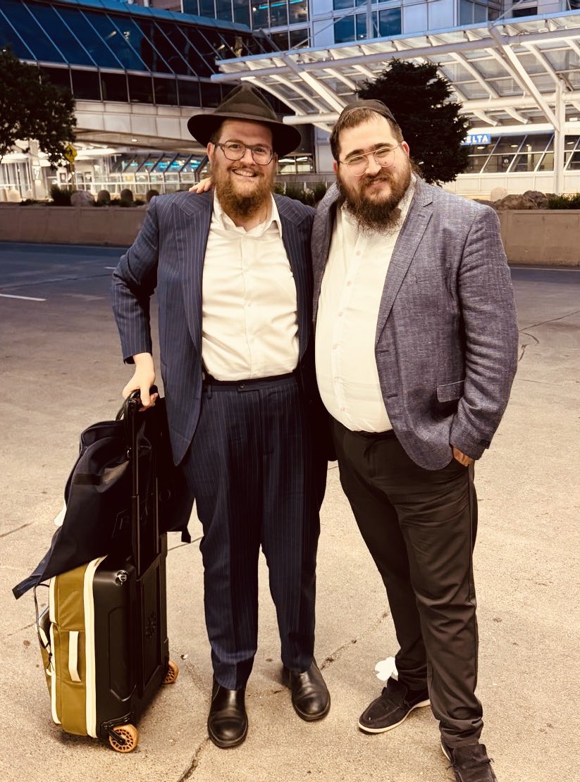 Even if it’s just a short stopover at MSP, gotta get a few minutes with my cousin Sholom Brook, the mover and shaker of Jewish life in Minnesota.