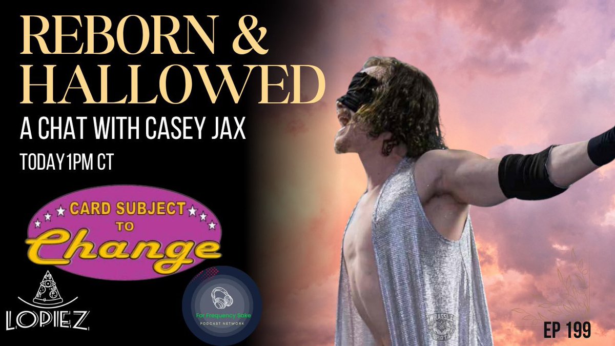 Be sure to tune in to our YouTube page today at 1PM as we talk to <a href="/CaseyJax_Top/">Casey Jax</a> about his life and journey in pro wrestling! Follow the link below to join the conversation! #supportindywrestling #supportindywrestlers #CSTCPodcast

youtube.com/live/nyf5UVVpT…