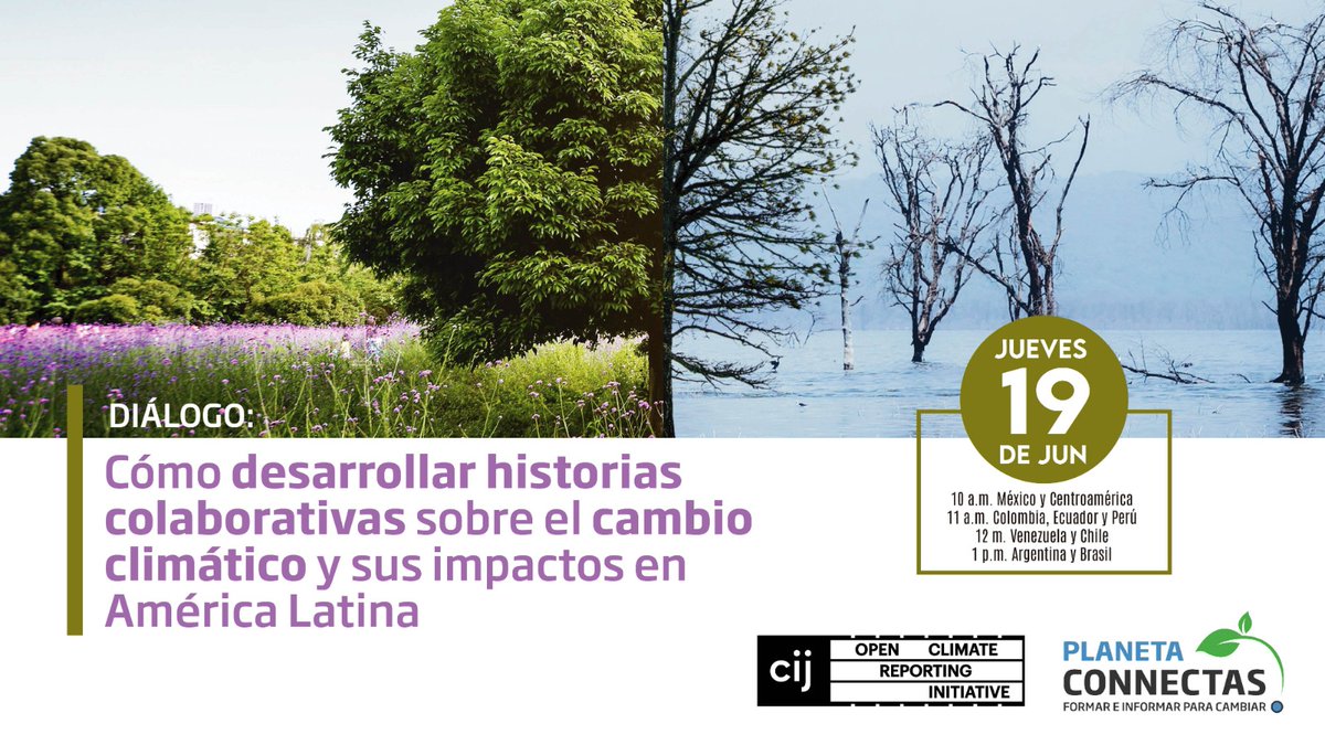 🤔 ¿Cubres temas ambientales o de cambio climático?
Conoce experiencias de periodistas que han realizado y editado historias transnacionales.

🗓 19 de junio | ⏰ 11:00 a. m. (hora 🇨🇴)
Inscríbete aquí. ⬇️

connectas.org/eventos/como-d…
