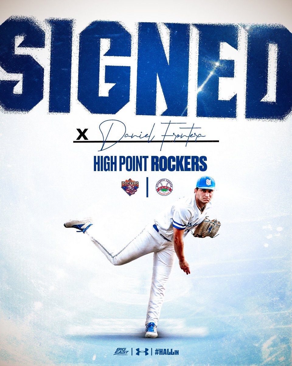 Good luck and congratulations to Dan Frontera for signing with the High Point Rockers‼️🏴‍☠️

#HALLin🔵⚪️ #NeverLoseYourHustle