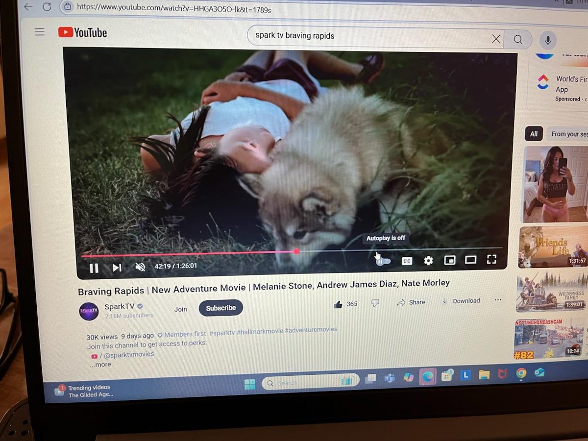 Braving Rapids, our family movie about a river rafting vacation has 80K views in Portuguese in 9 days, 50K in Spanish, 30K in English!!

If you watched on YouTube and liked our movie, can you take a moment &amp; leave a review? I'd be so grateful! ☺️
youtu.be/HHGA3O5O-lk?si…
"I