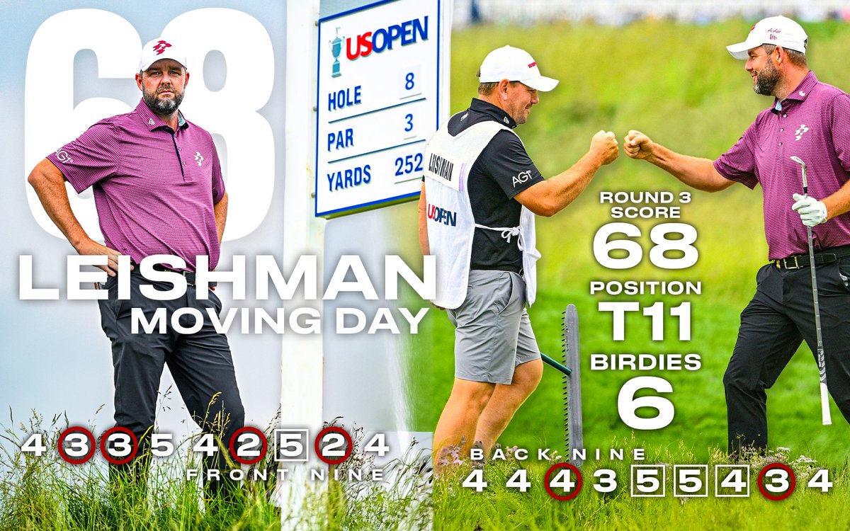 Leish to tee off at 1:20pm