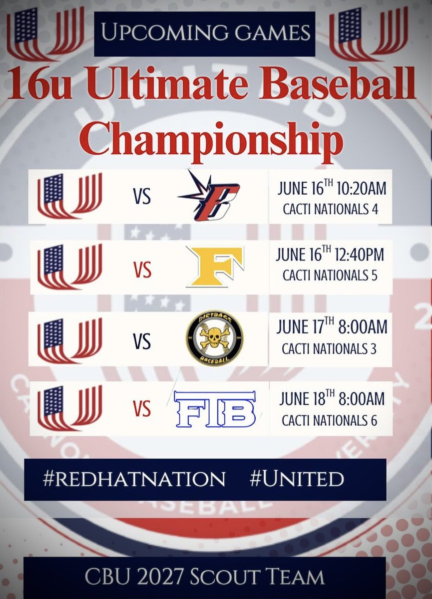 🗓️ 2025 16U Ultimate Baseball Championship - East powered by <a href="/BaseballAmerica/">Baseball America</a> &amp; <a href="/PerfectGameUSA/">Perfect Game USA</a> June 16-19. Follow along at perfectgame.org/Events/Default…