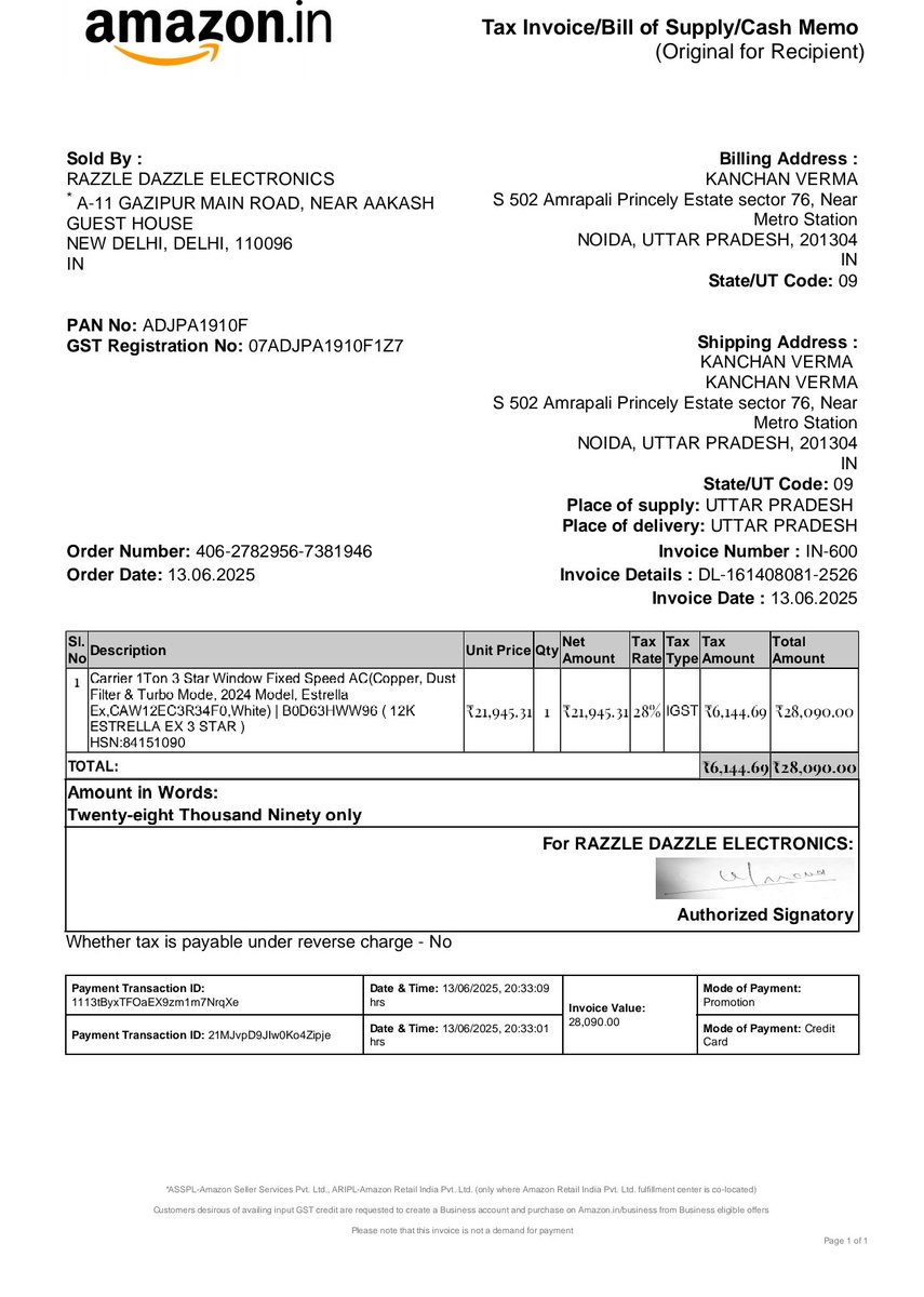 sushantkjha's tweet image. @CarrierMideaInd just bought and had a new AC installed yesterday, June 14th 2025. Less than 24 hours later, it&apos;s completely dead - no power. This is unacceptable for a brand new unit! Need immediate support. #DefectiveAC #CarrierIndia #customerService