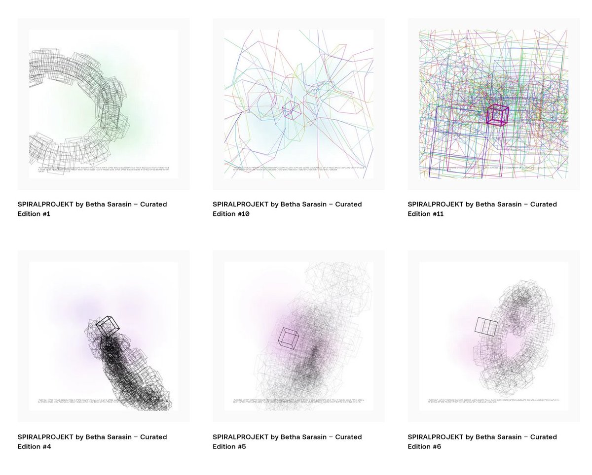 Sarasin_Fnd's tweet photo. Curated Edition of SPIRALPROJEKT live at ArtMeta

From Monday, the Sarasin Foundation will be showing the curated edition of the Web-based audio-visual realtime animation SPIRALPROJEKT for the first time. As a small foretaste, here are the previews of the 12 spirals created by the artists Kevin Abosch, Hans Dehlinger, Mario Klingemann and Susanne Päch. Check them out live in motion on site!

ArtMeta’s The Digital Art Mile, Basel, Switzerland: “4th floor”, Rebgasse 31, Monday 16 June - Sunday 22nd June, 12:00 - 20:00, free entry.