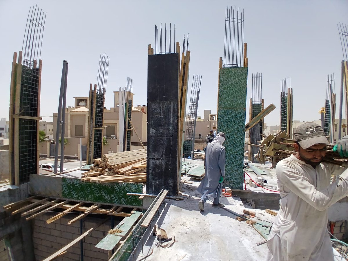 استلام حديد الأعمدة لأحد مشاريعنا