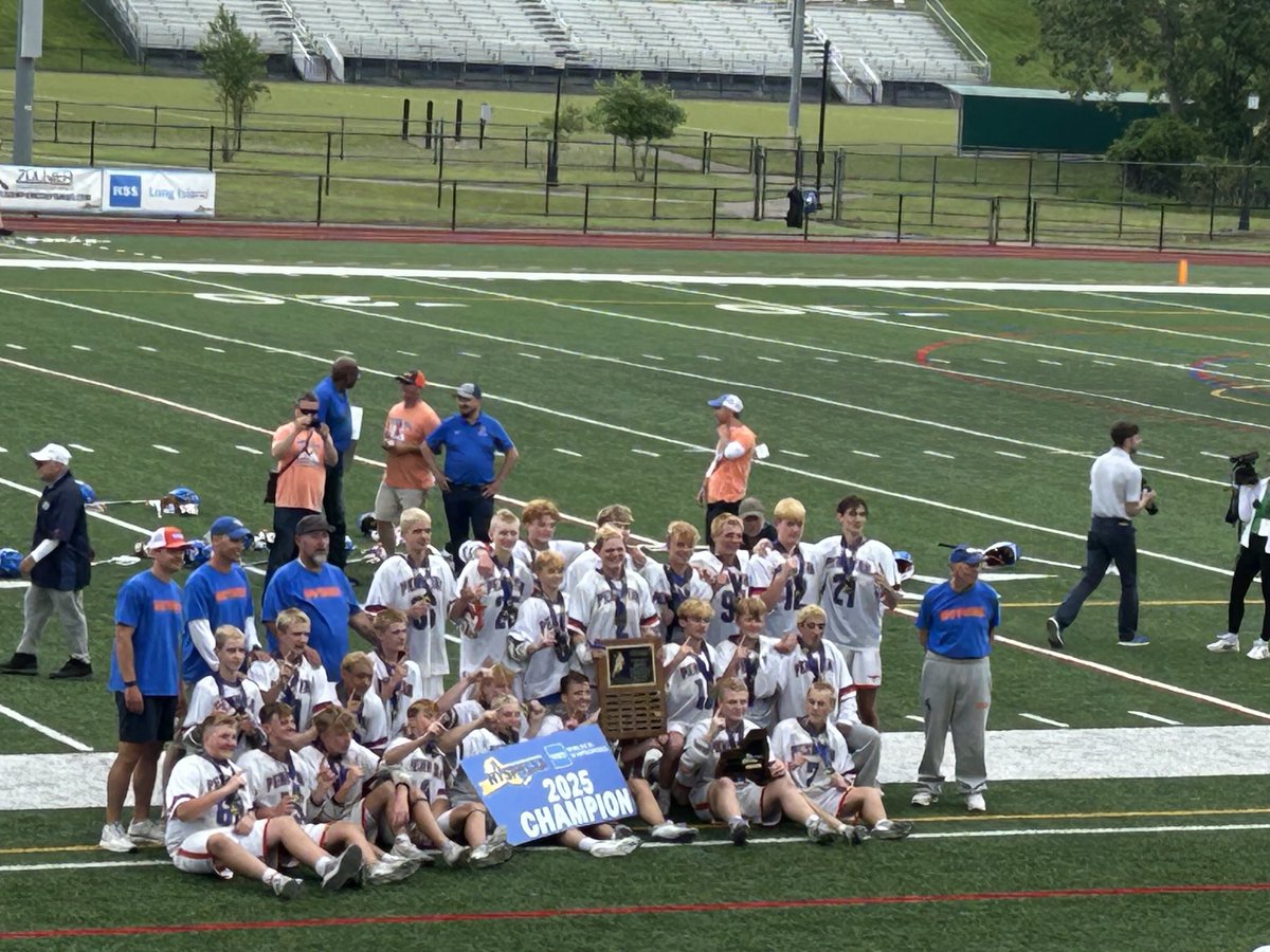 It’s an extra special Happy Father’s Day for ⁦<a href="/CoachHobart/">Brian Hobart</a>⁩ after winning the State Championship yesterday! So proud of these young men, coaches and the support of the PY community-hard work paid off for this impressive team!! Well deserved Mustangs!! 🥍🧡💙
