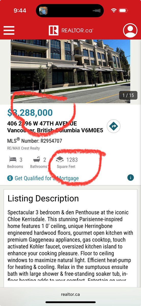 OmarVisram's tweet photo. Bet you $100 this will still be on the market next year this time. #kerrisdale https://t.co/sK0UN3VrGF
