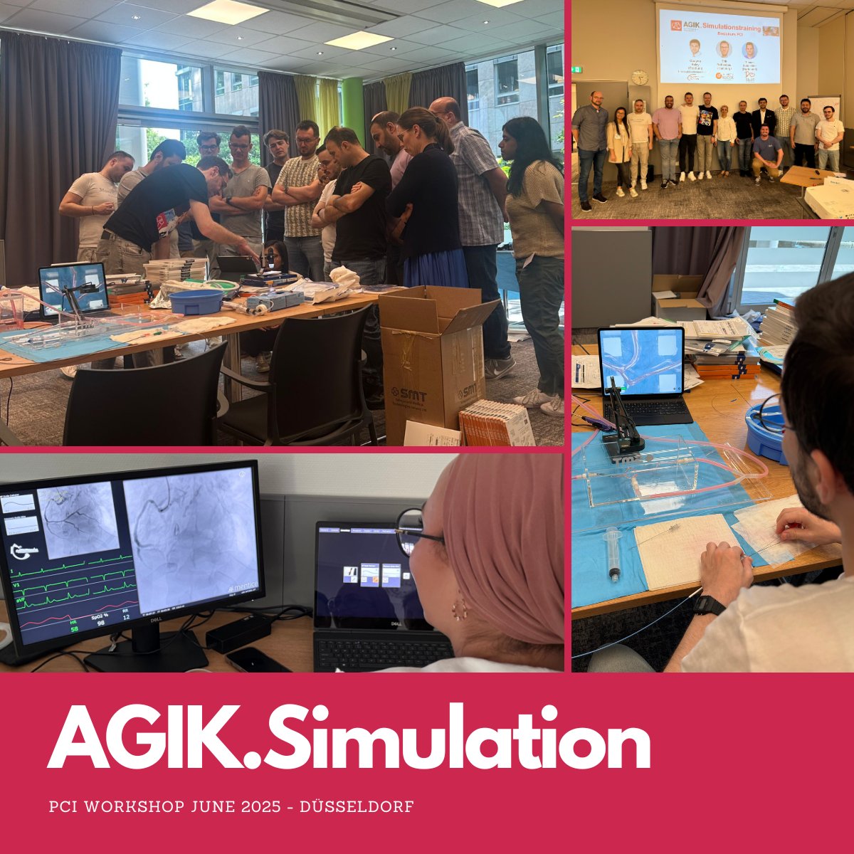 🔧 #AGIKSimulationWorkshop #PCI 
– Düsseldorf Edition 2025 –
Two fully packed days of step-by-step #PCI training, with more than 8 hours of hands-on simulation and case-based learning in a small-group setting. Participants dived into materials, strategy, intravascular imaging,