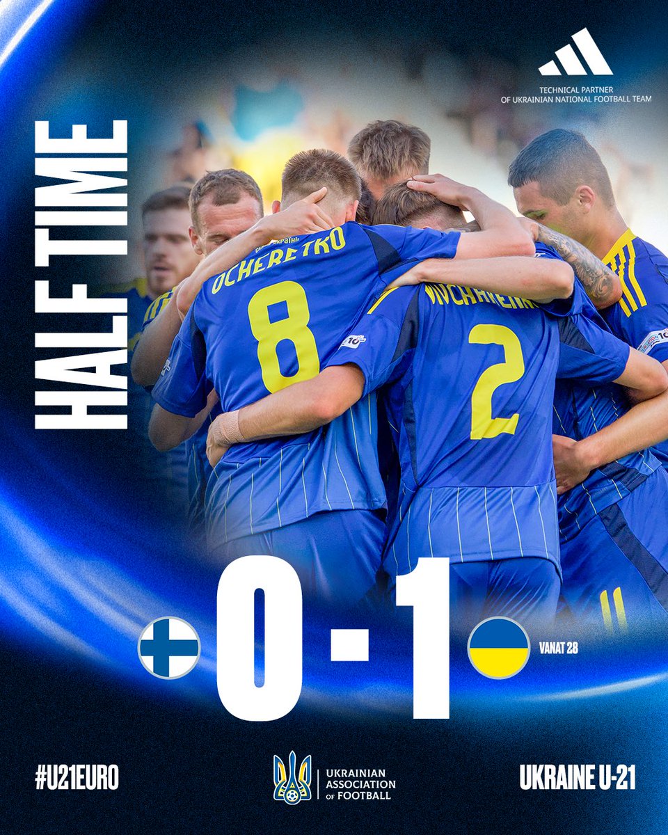 ⏸️ Half time

#U21EURO 
#U21