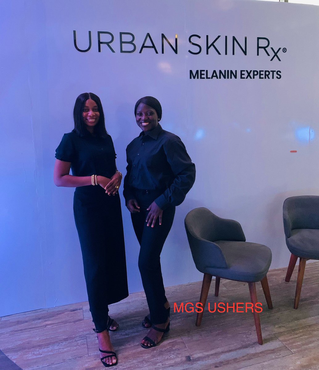 MGS_Ushering's tweet photo. MGS USHERS at Urban Skin Rx Happily After Acne Party.

#MugenicStride #MGSushers #UrbanSkinRxNG #HappilyAfterAcneParty
#USRxAdieuAcne #MGShostesses #beautydinner #LagosEvents https://t.co/tiP2QWg1ab