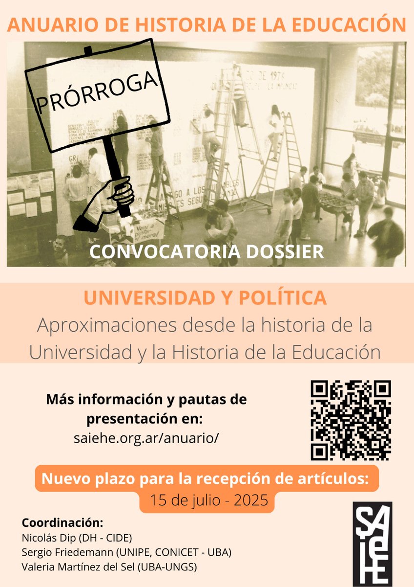¿Nos ayudan a difundir esta convocatoria abierta que extendió el plazo hasta el 15 de julio de 2025 para recibir contribuciones?

En el siglo XXI, la universidad se ha consolidado en un objeto de estudio relevante a escala global, con el fortalecimiento de espacios