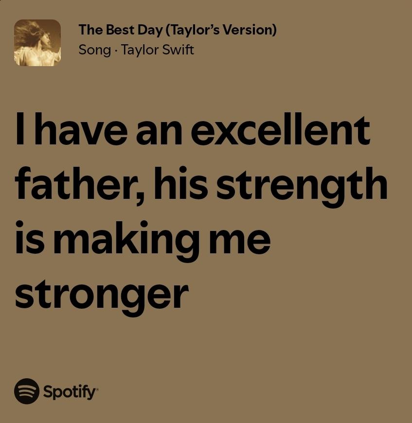 ClarisseTV13's tweet photo. @taylornation13 Song of the day 💛
#FathersDay @taylornation13 https://t.co/On5f6dIZhk