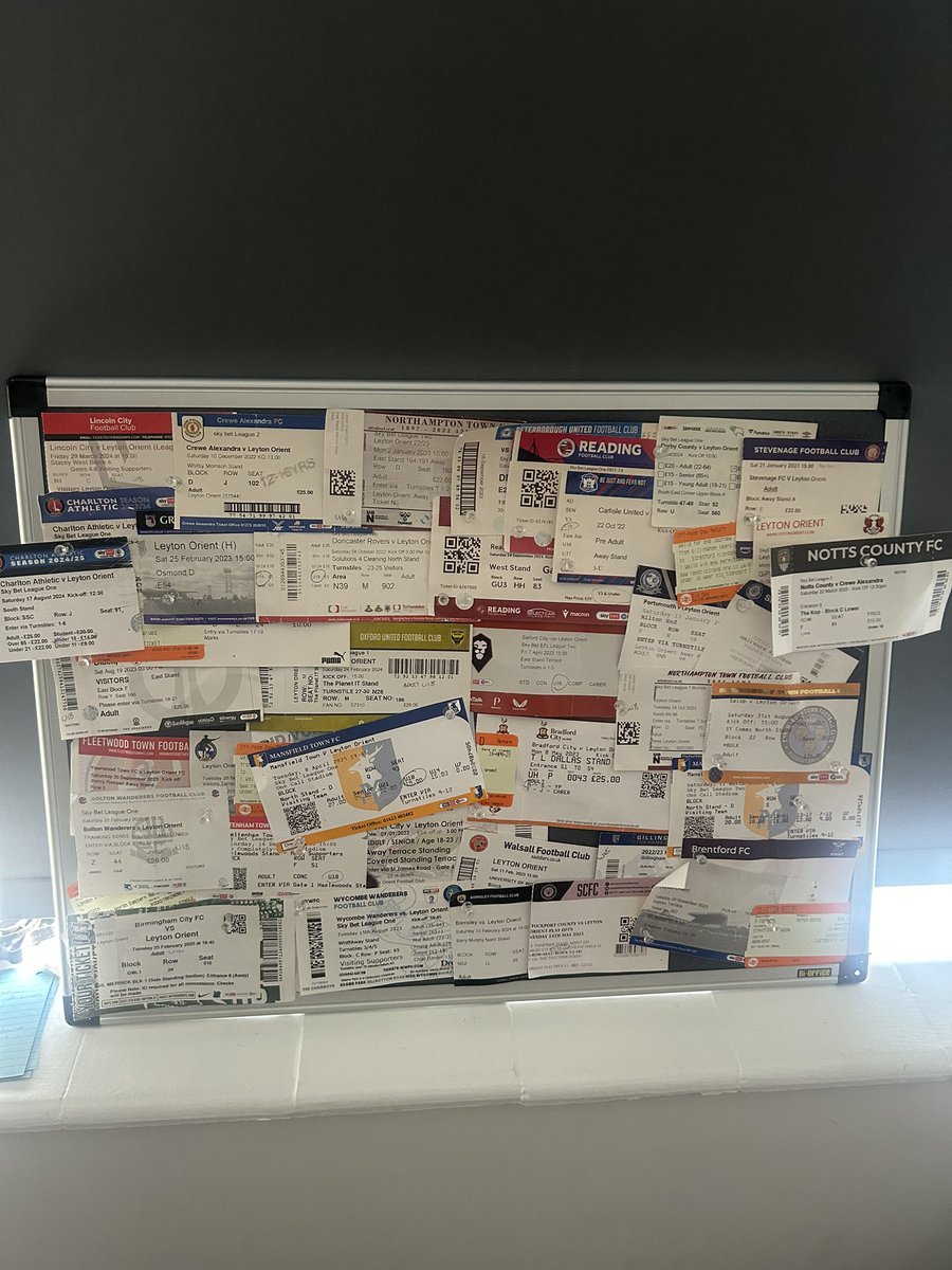 Rather not go into detail on how long this took. I love paper tickets #LOFC  #EFL
