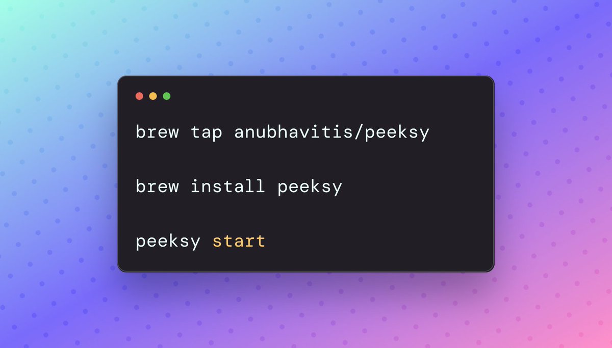 Screenshots are fun. Though their names are ugly. Tired of these random files cluttering your Mac?

Try Peeksy - a screenshot name automation tool

Peeksy is
> easy to install
> lightweight and open-source
> built on openAI vision api. BYOK
> runs silently in background