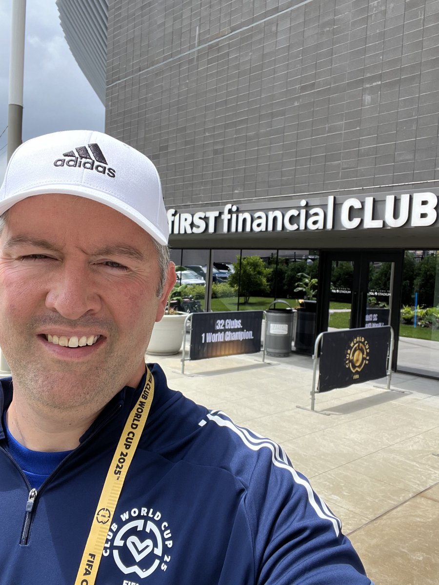 Volunteering at the FIFA Club World Cup while it’s at TQL. Figured I’d take a dad selfie to prove it.